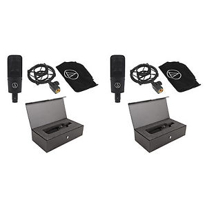 (2) Audio Technica AT4040 Large Diaphragm Cardioid Condenser Microphone/Mic