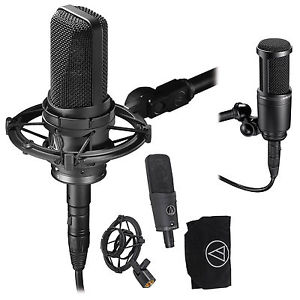 Audio Technica AT4050 Condenser Microphone+Shockmount+Case+AT2020 Studio Mic