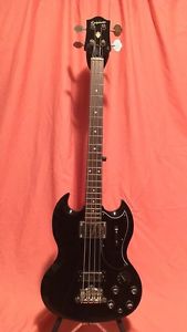 Epiphone Elitist EB3 Bass - Ebony Finish - Epiphone Elitist Hard Case