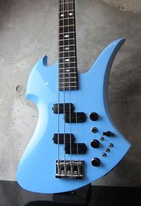 BCRich 1981 Mockingbird Bass Pearl Blue Used Electric Guitar w/ Hard Case JP F/S