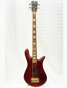 SPECTOR Euro-4LX Black Cherry Matt w/hard case F/S Guiter Bass From JAPAN #Q628
