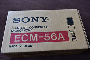 SONY ECM-56A DEADSTOCK NEW Condenser Microphone Best for Voice&Broadcasting