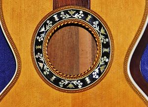 1940s INLAID Small-Body Acoustic Guitar, Made in Austria, VGood Cond. Gig Bag!