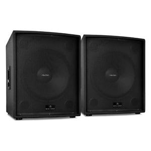 PAR SUBWOOFER ALTAVOCES PA DJ 46CM (18") BAFLE 5000W BASSREFLEX DISCO SPEAKERS