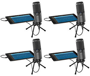 4) Audio Technica AT2020USBi Cardioid Condenser USB Recording Studio Microphones