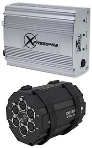 Chauvet DJ Xpress 512 Plus USB Lighting Control Interface for DMX Light+Splitter