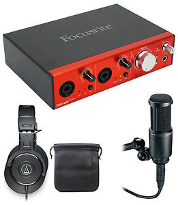 Focusrite CLARETT 2PRE 10-In/4-Out Thunderbolt Interface+Headphones+Studio Mic