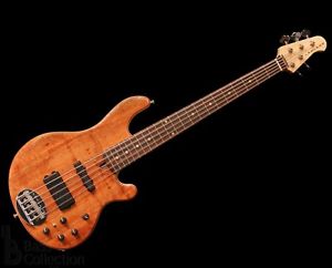 LAKLAND USA 55-94 Deluxe Koa Top Brown w/hard case Free shipping Bass #Z587