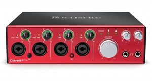 Focusrite Clarett 4 Pre, Thunderbolt Audiointerface NEW Sealed UK