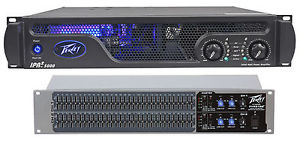 Peavey IPR2 5000 5,050 Watt Professional Class D Power Amplifier Amp+Equalizer