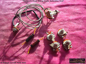 Vintage 1959 Gibson Les Paul PAF Wiring Harness Standard Burst CENTRALAB 1958 -