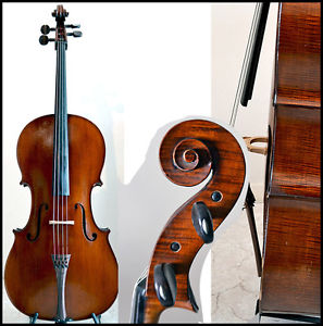 Old Ftench cello Marc Laberte, ca 1910, with certificate - 老大提琴与证书