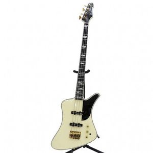 Edwards E-SERENA White Alder Body Used Electric Bass Guitar With Soft Case Japan