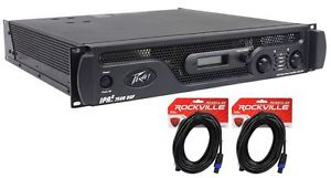 Peavey IPR2 7500 DSP 7,500 Watt Power Amp w/EQ&DSP + (2) 14 AWG Speakon Cables