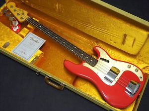 Fender USA TBC 1957 Precision Bass Closet Classic Fiesta Red w/hard case #X984