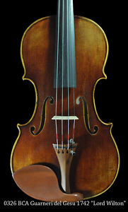 Bench Copy Antique 2016 Edition Guarneri del Gesu 1742 "Lord Wilton" Violin