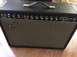 Fender Reissue '65 Deluxe Reverb Guitar Amp and foot  Switch USA Made Immaculate