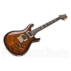 PRS USA Custom 24-08 Experience Wood Library Y1 (BW) Black Goldburst Quilt *NEW*
