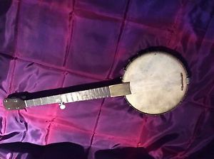 Antique brass Dobson 5 String Banjo 1880s with Vintage