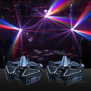 2 Units Led Moving Roller Scan Beam Stage Lighting DJ Disco Club Wed Xmas Party