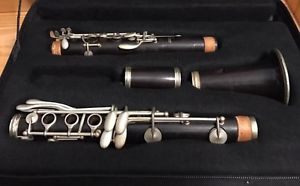 Beautiful Vintage Moennig Bros Artist Model clarinet Bb Wood clarinette AS IS