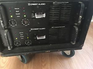 Crest 8001 Professional Power Amplifier Rack-Mounted Pro Audio Stereo Amp