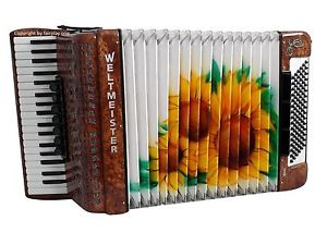 Akkordeon Weltmeister Opal Spezialanfertigung, italienische A Mano Stimmen