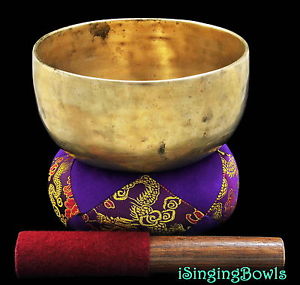 Antique Tibetan Singing Bowl: Thado 6 5/8", ca.17th Century, B-6 & F -10.VIDEO
