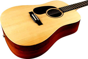 Martin Acoustic Electric Left Hand LH Guitar 6 String Dreadnought DX1