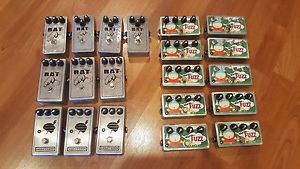 LOT of 20 Distortion Guitar Effects Pedals