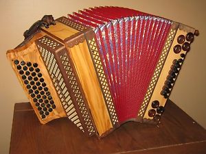 New Professional Slovenian 4 Row Diatonic Button Box Accordion Harmonika GCFBb