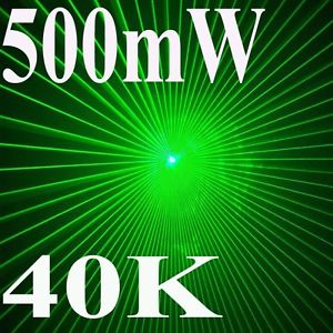 = 40Kpps = ILDA  500mW 0.5W Green Laser Show System Stage Lighting PC Control