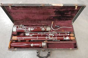 Vintage Conn Wood Bassoon !Made in Western Germany by Schreiber !NORESERVE!