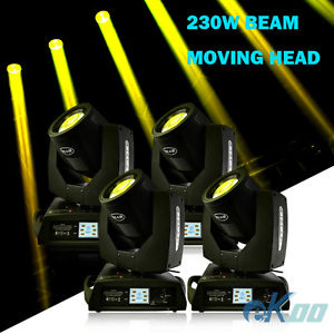 4PCS! 230W Osram 7R Moving Head BEAM Stage Lighting DJ Disco Party American