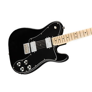 Fender American Professional Telecaster Deluxe Shawbucker Guitar, Black, Maple