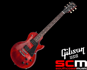 2017 GIBSON LES PAUL ELECTRIC GUITAR FADED T WORN CHERRY SERIAL #170017351