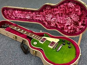 NEW! SUPER RARE! MELLOW OUT GREEN 120 GIBSON LES PAUL STANDARD PEACE +HEMP CASE!