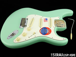 LOADED 2016 American Fender JEFF BECK Strat BODY Stratocaster Surf Green SALE