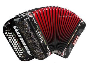 Akkordeon Harmonika Öllerer Club V Helikon B-Es, 5-chörig  mit Cassotto