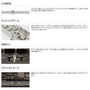 YAMAHA YFL-412 New   Flute  w/ Hard case