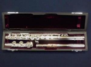 Yamaha total silver flute oval pink gold plating