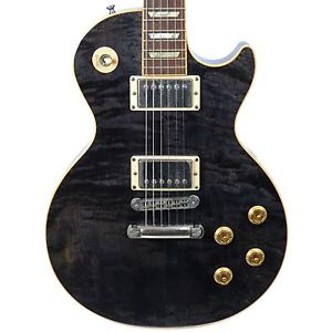 2006 GIBSON LES PAUL STANDARD ELECTRIC GUITAR CHARCOAL FLAME FINISH