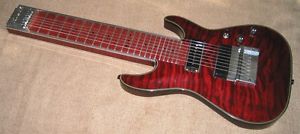 8-string keyless lap steel, Schecter body, George L & Single Coil