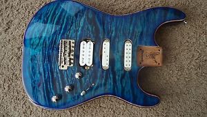 Warmoth Fender Stratocaster Loaded Body, Quilted Maple, Seymour Duncan-Stunning!
