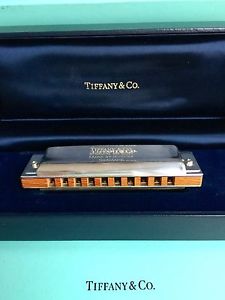 Genuine Rare Boxed Vintage Tiffany & Co Sterling Silver Hohner German Harmonica