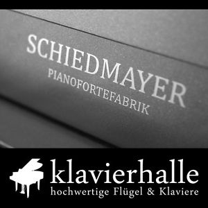Schiedmayer Klavier in edlem, modernem Design, grau mattiert ★ Top-Zustand