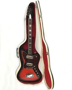 1965 Holiday Silhouette Hard Tail, same as Harmony H-19 with 2 DeArmond Pickups