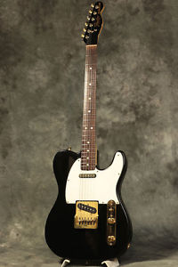 Fender USA 1981 Black and Gold Telecaster Electric Guitar w/HardCase Used #U387