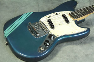 Fender 1972 Mustang Competition Blue Electric Guitar Rare Free Shipping Japan