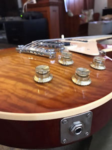 2001 Gibson Les Paul Standard Plus Curly Maple Light Burst w/ Upgrades 9.7 lbs